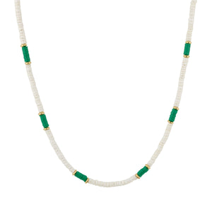 Akamai Necklace in Emerald