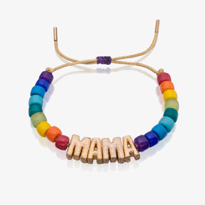 Rainbow Mama Letter Bracelet