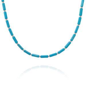 Turquoise Howlite Sphinx Necklace